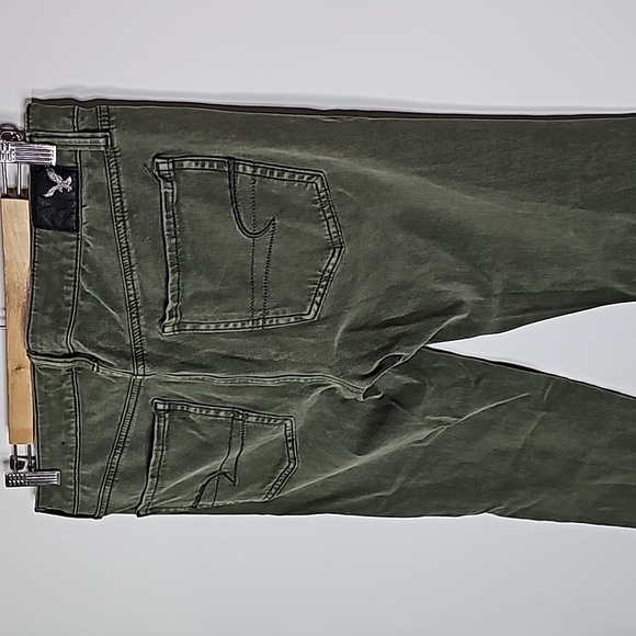 American Eagle Green size 8 360 super stretch jeggings - Picture 4 of 8